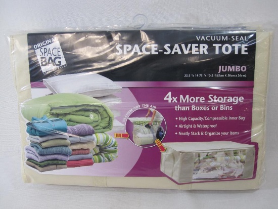 Two Space Saver Vacuum-Seal Totes, Jumbo Size, New in Package