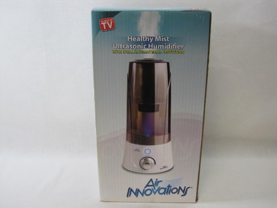 Air Innovations Healthy Mist Ultrasonic Humidifier with Dual Antibacterial Protection, As Seen on