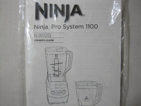 Ninja Pro System 1100 Kitchen System, 1100 Watt 72 oz Blender with 40 oz Bowl, New in Box