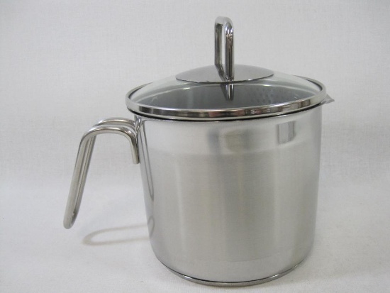 Vented Multi-Pot with Straining Lid by Krona Norpro, 2.1 Liter,18/10 Polished Stainless Steel