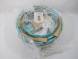 Gourmet Basics by Mikasa Opal 3-Tier Basket, Aqua, New in Package
