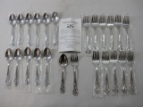 Reed & Barton Select Stainless Flatware, Belle Grove includes 12 Salad/Cake Forks and 12 Tea Spoons,