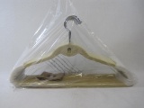 ClutterFree Twentyfive Piece Flocked Cascading Space Saving Hangers, Ivory, New in Package