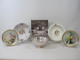 Plates and Bowls includes Gorham Silverplate Paul Revere Bowl, 8 inch, Chatty Bear Bowl, Tono China,