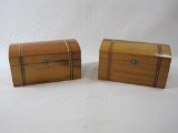 Two Wood Cigar Boxes from Manila, Philippines, Tabacalera and Le Flor de la Isabela, A-4-2