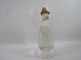 Inspirational Glitter Angel by Valerie, 12 inch Angel of Peace with Bird, Two Hour Timer, Light or