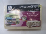 Two Space Saver Vacuum-Seal Totes, Jumbo Size, New in Package