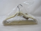 ClutterFree Twentyfive Piece Flocked Cascading Space Saving Hangers, Ivory, New in Package