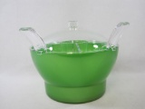 Prodyne Divided Salad/Appetizers On-Ice Bowl in Green, made in Taiwan, New in Packaging
