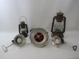 Two Lanterns, Dietz No. 2 Blizzard and Small Lamp Light Farms Barn Lantern, with 3 Work Lights,1