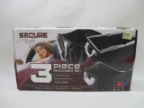 Secure Auto 3 Piece Organizer Set, Shopping Bag, Combo Organizer/Mat and Thermal Carrier in Red