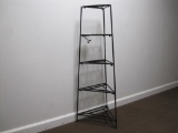 Metal Graduated Tier Triangle Shelf, approx 44 inches tall, can be disassembled with Pliers