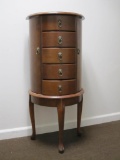 Jewelry Storage Chest on Legs, approx 40 inches tall, 13 inches wide