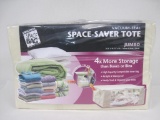 Two Space Saver Vacuum-Seal Totes, Jumbo Size, New in Package