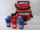 Sublime Soft Coolers 2 Piece Set with 8 Flip-N-Cold Can Coolers
