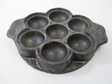 Norwegian Aebleskiver Cast Iron Biscuit/Muffin/Egg Pan, Heavy