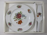 Andrea by Sadek Cake Service Set, Plate and Knife