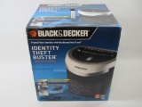 Black & Decker Identity Theft Buster Junk Mail Shredder, 20 Sheet Motor, Crosscut Paper Shredder,