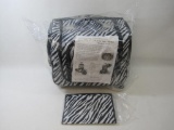 The Complete Traveler Deluxe Weekender by Lori Greiner, Zebra, Wheeled, Retractable Handle, 2