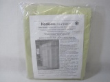 Hookless It's a Snap Fabric Hidden Ring Shower Curtain in Sage with 2 Vinyl Liners, New in Package