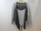 Ladies Susan Graver Style Two Piece Cami and Jacket Combo in Silver/Charcoal, 1X, 1 lb. 2 oz.