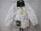 New Zero Xposur Reversible Down/Feather Black and White Zip Front Jacket with Scarf with Two Pairs