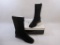 New Markon Suede Pull-On Scrunch Boots, Black, size 8.5, 2 lbs 11 oz