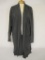 New Jessica Holbrook Grey Open Sweater with Pockets, size 1X, 2 lbs
