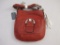 New B Makowsky Red Pebble Leather Crossbody Purse with branded storage bag, 1 lb 3 oz