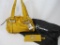 New B Makowsky Hobo Style Purse in Honey Yellow Glove Leather, includes Matching Wallet and Branded