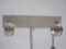 14K White Gold Textured Hoop Earrings, made in Dominican Republic, 2.5 g