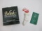 Belleek Shamrock Christmas Stocking Ornament in original box, 3 oz