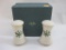 Lenox Christmas Salt and Pepper Shaker Set in original box, 5 oz