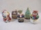 Set of 5 Christmas Figural Music Boxes, 2 lbs 6 oz