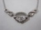 Tara Irish Claddagh Silver Tone Necklace