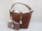 New Dooney & Bourke Lily Bucket Tote in Ginger with Branded Storage Bag, 3 lbs 4 oz