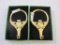 Two Brass Claddagh Hooks, 13 oz