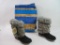 BareTraps Lacole Black Suede with Faux Fur Boots, Stay Dry System, Womens Size 9.5 M, New, 3 lbs