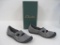 Clarks Dream Q Strap Flats, Grey, Womens Size 9W, New in Box, 1 lb 11 oz