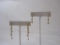 Two Pairs of 14K Gold Dangling Earrings, 2.7 g total weight