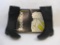 Vintage Almont (made in Hungary) Black Suede Boots in BF Goodrich Bootinos box, 1 lb 5 oz
