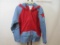 Ladies Sport Savvy Brand Star Applique Hooded Jacket, Large, in Red, 1 lb. 4 oz.