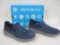Skechers On-The-Go City 2 Captivating Navy/Gray Suede Slip-On Loafers' Faux Fur Lining, Women's Size