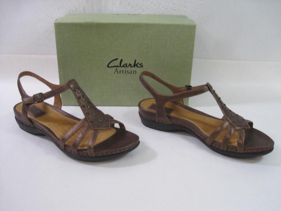 Clarks Artisan Bellflower Sandal in Bronze, Women's Size 9W, New in Box, 2 lbs