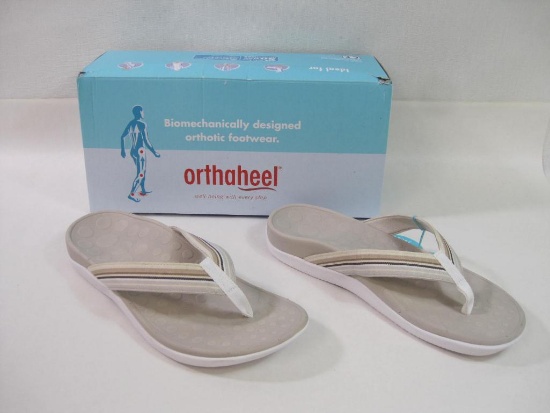 Orthaheel Island Style Slide Sandal in Natural, Women's Size 9, 1 lb 8 oz