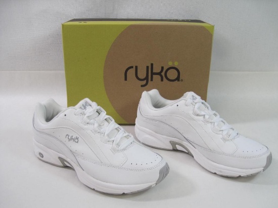 Kelly Ripa for Ryka Women's Catalyst Plus White Leather Walking Shoe, Size 9W, New in Box, 2 lbs