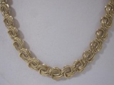 Beautiful 14K Gold Fancy Link Necklace, 12.3 g