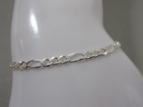 Sterling Silver Link Bracelet, 2.4 g