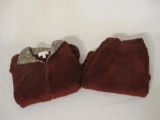 New Stan Herman Merlot Two Piece Super Soft Lounge Set, size Large, 1 lb 8 oz