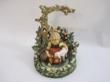 Goebel Easter Morning Hummelscape with Hummel 361 Favorite Pet Figurine, 2 lbs 3 oz